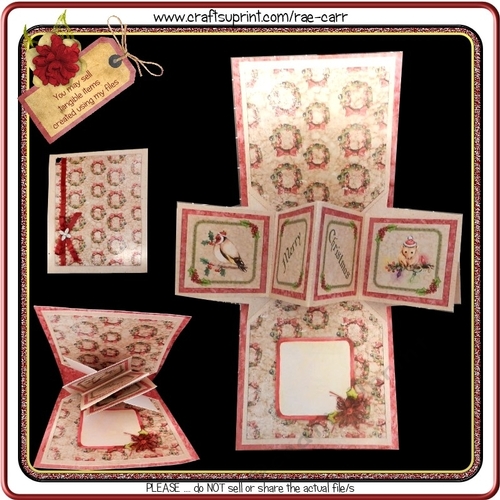 928 Christmas Pop Up Card