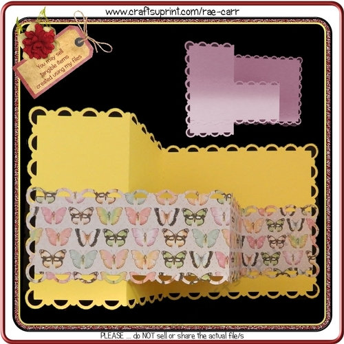927 Scalloped Edge Z Fold Multiple MACHINE Formats