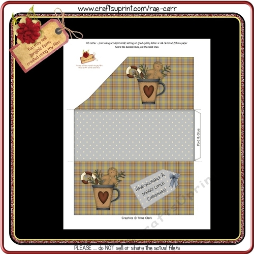 173 Christmas Mug Money Wallet  