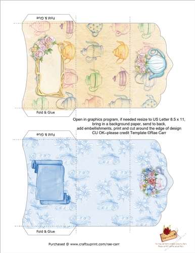 PS091 2 Feminine Money Gift Card Wallets