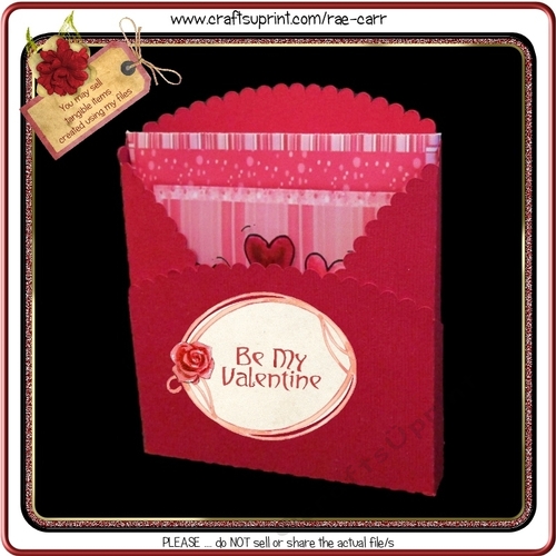 941 Scalloped or Plain Gift Bag/Box MACHINE Formats