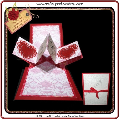 939 Valentine Twist Pop Up Card  