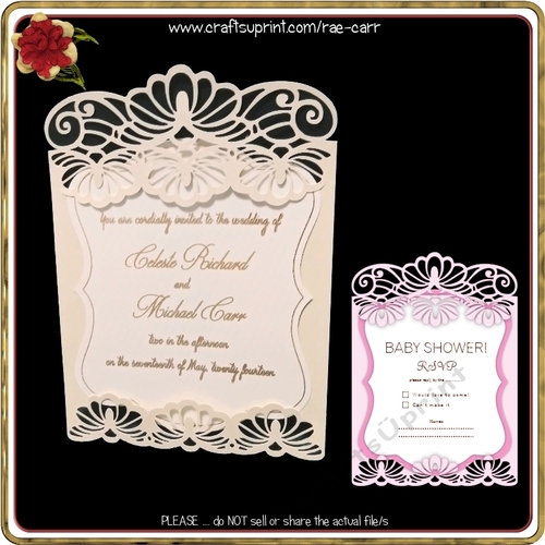 1015 Wedding, Engagement, Shower Invitation