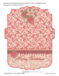 087 Poinsettia Money Wallet 