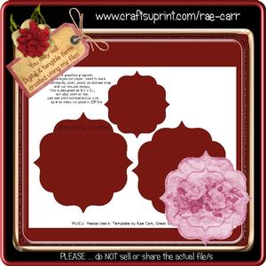 T022 Shaped Card 2 Template *PNG*