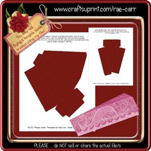 T026 Pie or Cake Box Template *PNG*