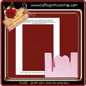 T005 Heart Stepper Template *PNG*