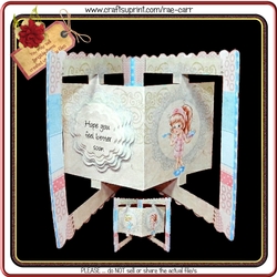 656 Nurse Get Well Accordion Card 