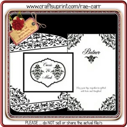 070 Damask Invitation or Announcement
