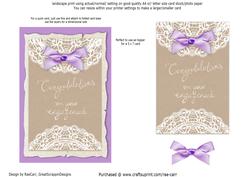 PS021 Engagement Lavendar Topper 