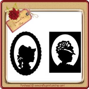 146 Framed Silhouette Ladies