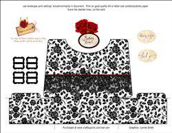 PS113 Damask Handbag 