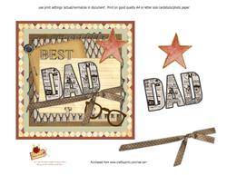 PS117 Best Dad Topper