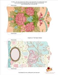 PS124 Two Feminine Floral Gift Card Money Wallets