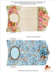PS125 Two Floral Gift Card Money Wallets