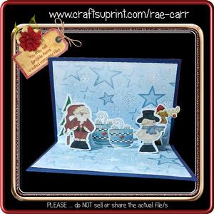 836 Christmas Pop Up Insert