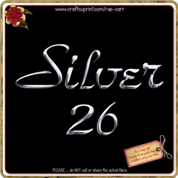Alphabet Silver Letters & Numbers