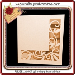 287 Pretty Cut Out Card