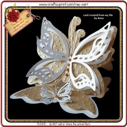 485 Butterfly Easel Card