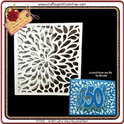 509 Fancy Raindrops Card