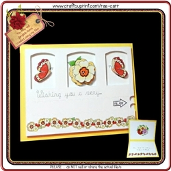521 Hidden Greeting Zipper Card HAND and MACHINE Formats