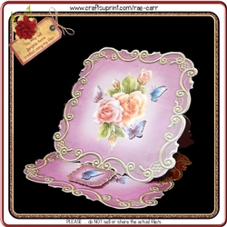 593 Floral Shaped Easel HAND & MACHINE Formats