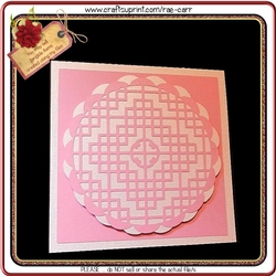 604 Round Lattice Card
