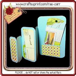 651 Double Fold Back Card Multiple MACHINE Formats