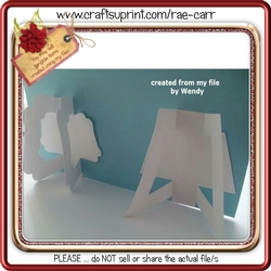 662 Card or Photo Stands    HAND and MACHINE Formats