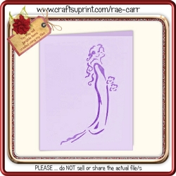 178 Bride Cut Out Card