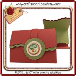 187 Scalloped Tri-fold Card