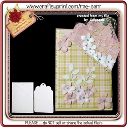 453 Diagonal Tag Card