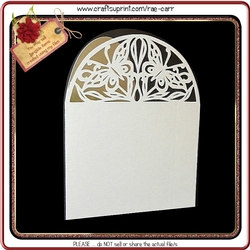 212 Butterfly Arched Card