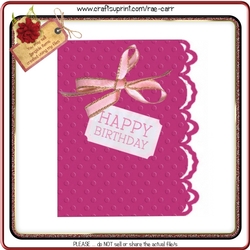 196 Scalloped Border Card