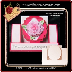 260 Scalloped Round Step Card