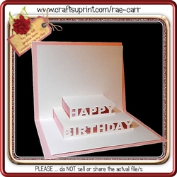 184 Happy Birthday Double Pop Up