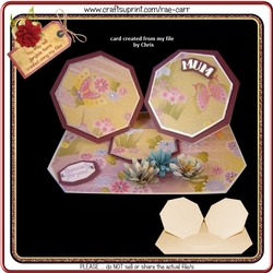 489 Double Octagon Easel Card