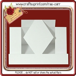 257 Diamond Shape Step Card