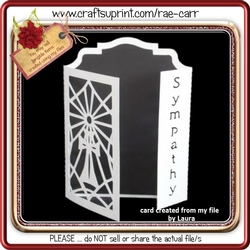 316 Cross Gatefold Card