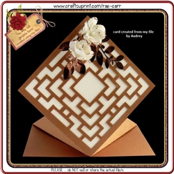 472 Diamond Lattice Spring Card