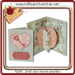 232 Double Heart Pop-out Insert and Topper