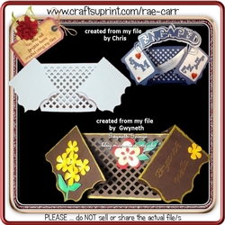 455 Folded End Lattice Card