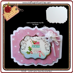 398 Shaped Card and Topper 1
