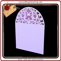 211 Two Birds Arched Card