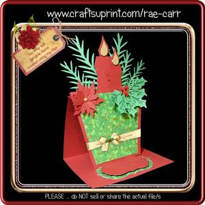 803 Christmas Flower Pot Easel