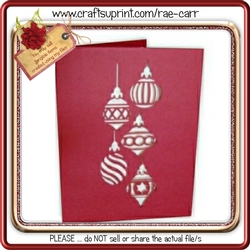 115 Christmas Ornament Card