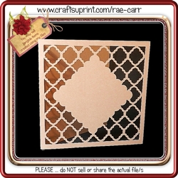 279 Lattice Diamond Card and Topper