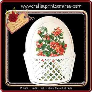 290 Lattice Basket of Flowers