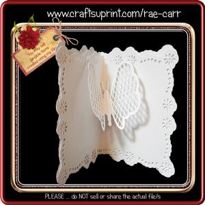 342 Lattice Butterfly Pop Up Card