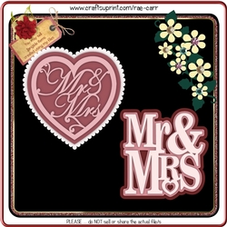 843 Mr & Mrs Layered Toppers